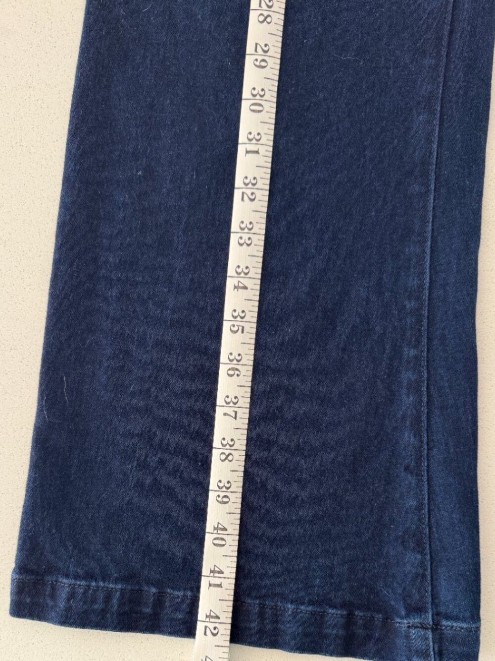 PAIGE Leenah Jeans Size 30 Dark Wash Patch Pocket Wide Leg Stretch Denim - Picture 11 of 14